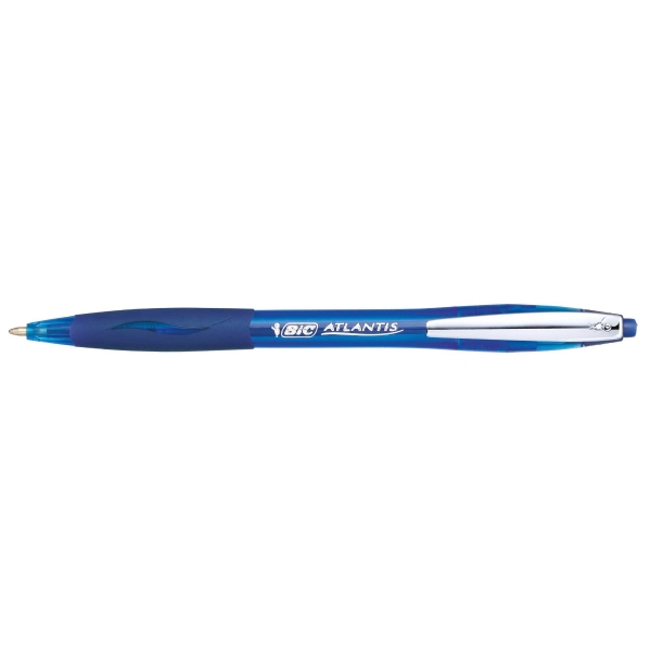 Kugelschreiber BiC Atlantis Soft, Strichbreite 0,4 mm, blau