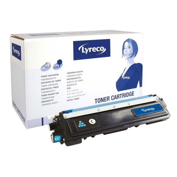 Cart. de toner Lyreco compatible avec Brother TN-230, cyan