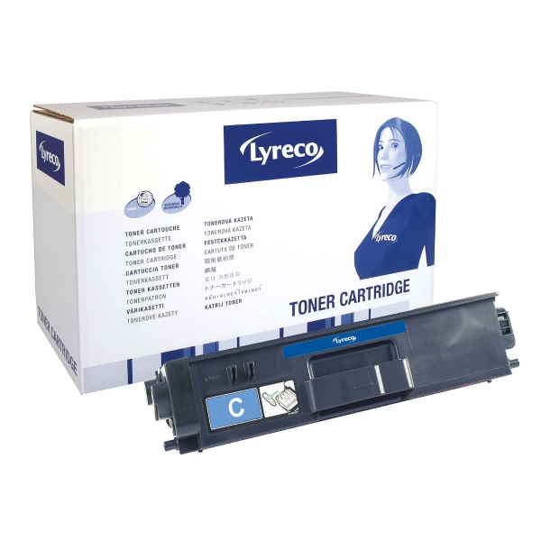 Cart. de toner Lyreco compatible avec Brother TN-325, cyan