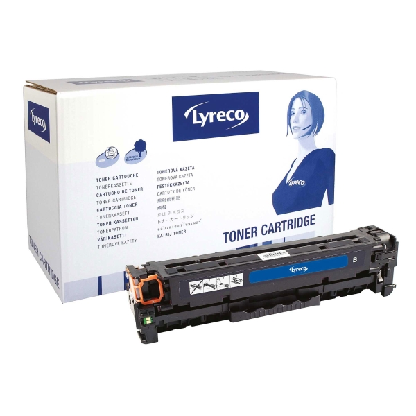 Cart. de toner Lyreco compatible avec HP CE410X, noir