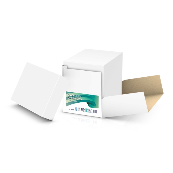 Kopierpapier Evercopy Premium A4, 80 g/m2, FSC, Cleverbox à 2500 Blatt