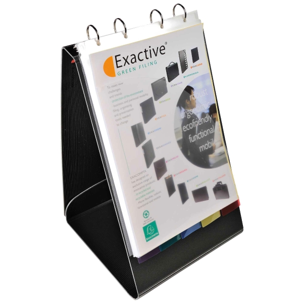 Tisch-Flipchart Exacompta Exactive 56234E, für A4 hoch, schwarz