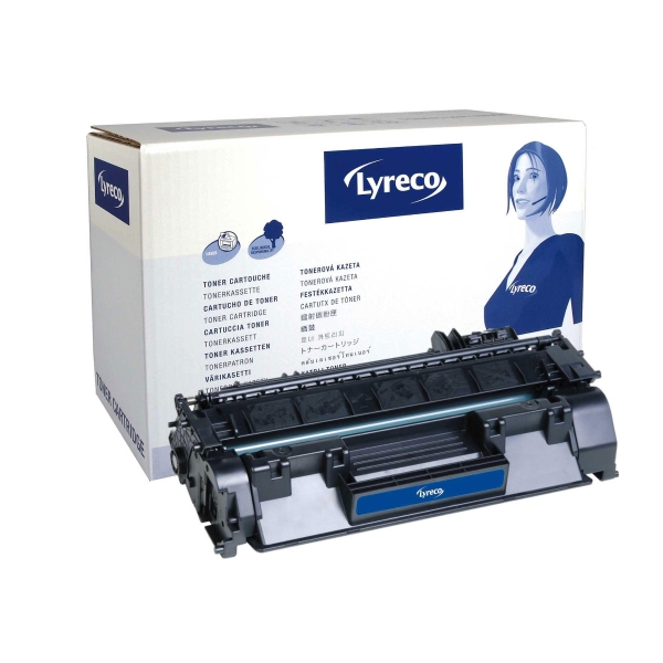 Toner Lyreco kompatibel zu HP CF280A, 2700 Seiten, schwarz