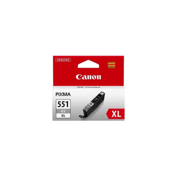 CARTOUCHE JET D'ENCRE ORIGINALE CANON PIXMA IP7250 HAUTE CAPACTE GRIS CLI551GYXL