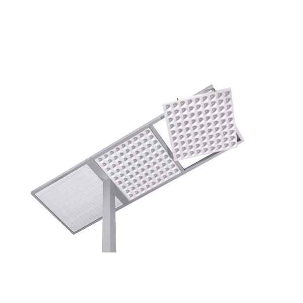 LED-Deckenfluter Unilux 885F45 Reverso, Höhe 184,5 cm, metallgrau