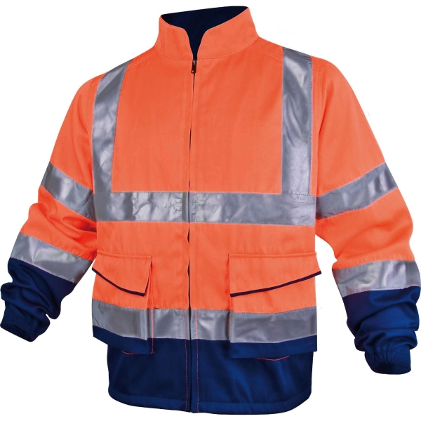 Warnschutzjacke Deltaplus Panostyle, Typ EN471 2-2, Grösse M, orange/marineblau