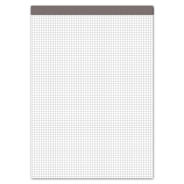 Notepad A4, 70 gm2, 4mm squared, 100 sheets