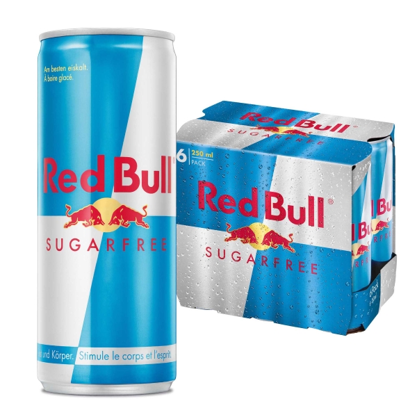 Red Bull Sugarfree 250 ml, Packung à 6 Dosen