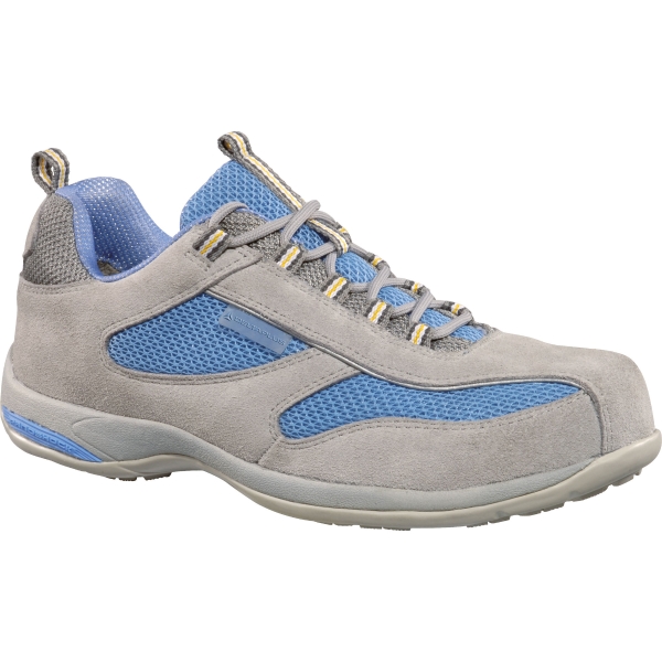 SCARPA BASSA DA DONNA IN PELLE SCAMOSCIATA E NYLON ANTIBES S1 SRC - TAGLIA 35