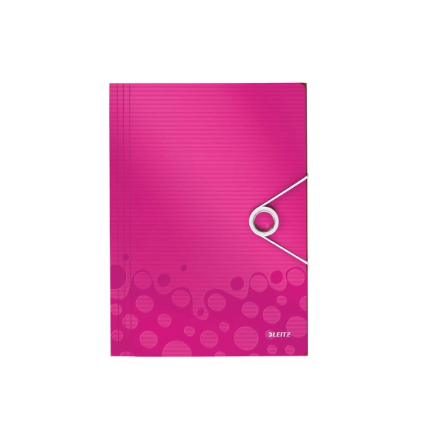 Leitz 4599 WOW 3-flap folder pink