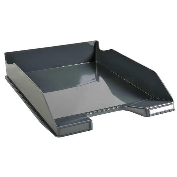 Exacompta Combo letter tray gloss grey