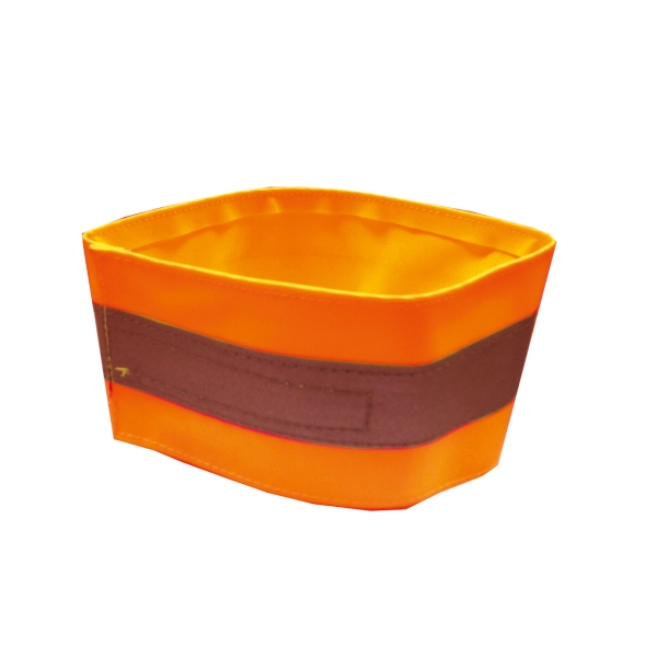 BRASSARD VISO REFLECHISSANT 47 X 7.5 CM ORANGE