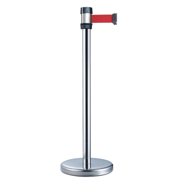 POTEAU DE GUIDAGE ACIER INOX ROUGE