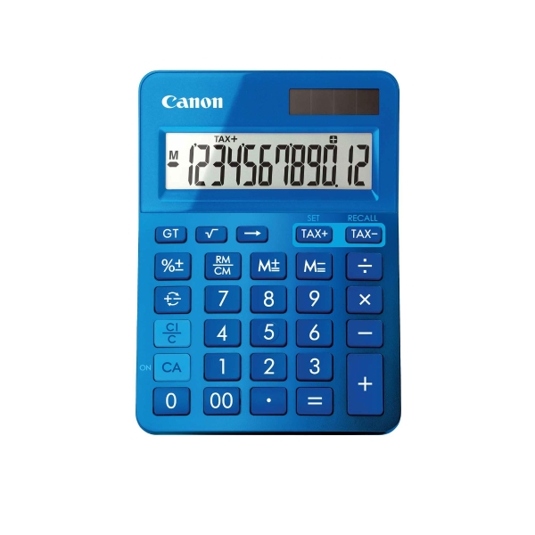 Canon LS-123K calculatrice de poche avec rabat bleue - 12chiffres