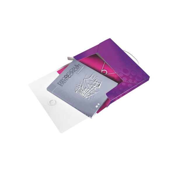 Pendenzenbox Leitz WOW 4629 A4, PP, 30 mm, violett