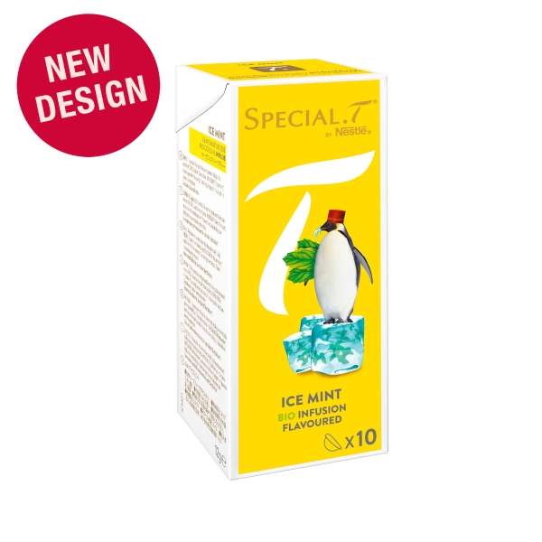 Special.T Ice Mint, aromatisierter Bio-Kräutertee, Packung à 10 Kapseln