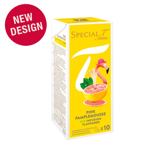 SPECIAL.T Sunny Grapefruit, tè biologico aromatizzato, confezione da 10 capsula