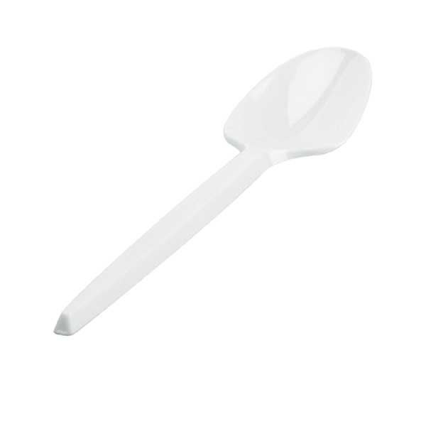 EsslöffelDuni 16.5 cm Plastik, weiss,Packung à 100 Stück