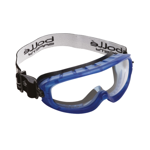 Vollsicht Schutzbrille Bollé ATOM, Filtertyp 2C, blau, Scheibe farblos