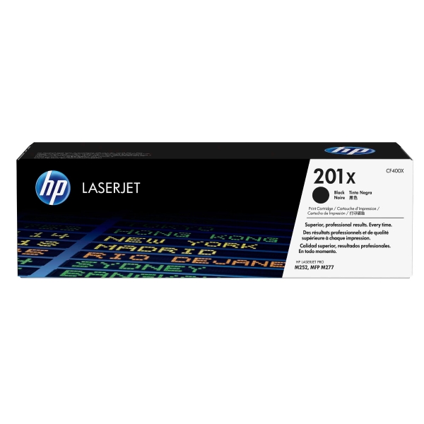 TONER CARTRIDGE, HP CF400X 201X FOR LASERJET M252, BLACK