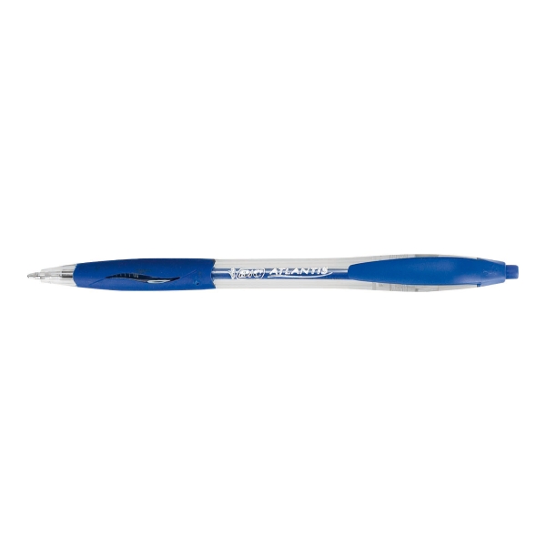 PENNA A SFERA A SCATTO BIC® ATLANTIS BLU - CONF. 12 + 5 EVIDENZIATORI BIC® GRIP