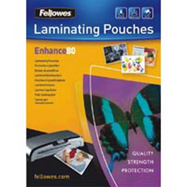 BX100 FELLOWES LAMIN POUCH A5 80MI