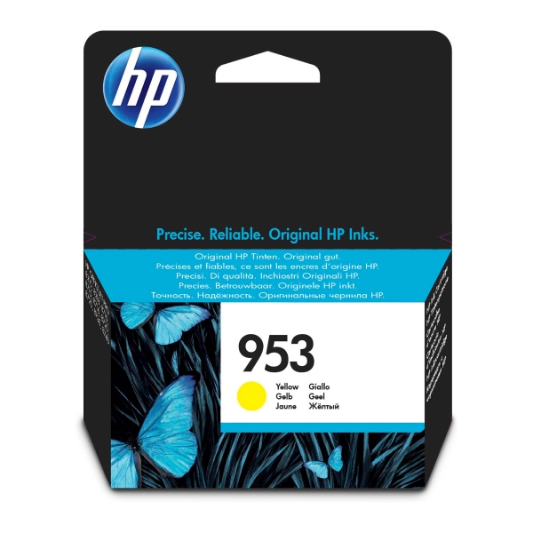 Ink cartridge, HP no. 953 F6U14AE, 700 pages, yellow