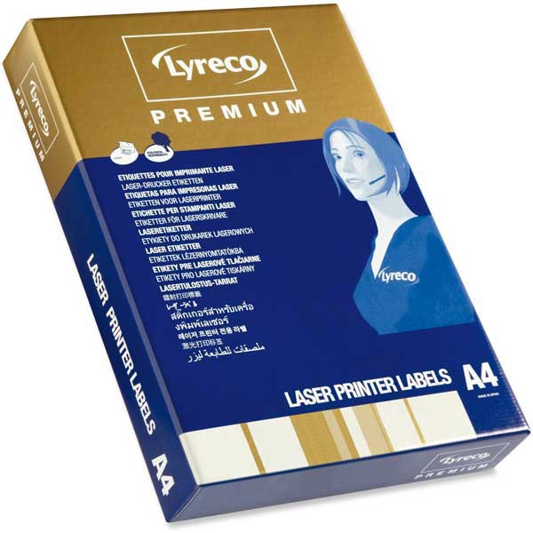 Lyreco Premium laser labels 63,5x33,9mm - box of 6000