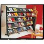 Free standing literature display 5 shelves for 15 A4-documents