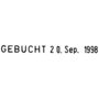 WORD/DATE STAMP TRODAT 1117 GERMAN