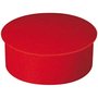 Lyreco round magnets 22mm red - box of 10