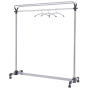 VESTIAIRE MOBILE GRANDE CAPACITE ALBA METAL 50 CINTRES AVEC ETAGERE