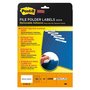 PAQUET 2000 ETIQUETTES DE CLASSEMENT POST-IT 35.6X16.9MM REPOSITIONNABLES BLANC