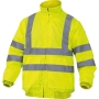 Visibility jacket DeltaPlus, rainproof, size XL , yellow