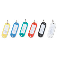 PLASTIC KEY HANGERS ASSORTED COLOUR - BOX OF 20