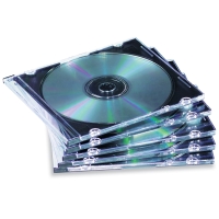 FELLOWES CD SLIM CASES - BLACK - PACK OF 25