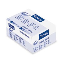 BX100G LYRECO WIDE RUBBER BANDS 150X10MM