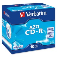 Verbatim CD-R 80min 700MB 52x, 1 kpl=10 levyä