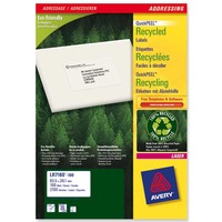 Avery Recycled Labels, 99.1 x 67.7 mm 8 Labels Per Sheet, 800 Labels Per Pack