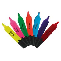 LYRECO BUDGET HIGHLIGHTERS ASSORTED COLOURS - WALLET OF 8