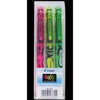 PILOT FRIXION LIGHT ERASABLE HIGHLIGHTER ASSORTED COLOURS - WALLET OF 3