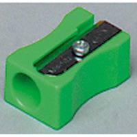 PENCIL SHARPENER PLASTIC 1-HOLE ASS COL