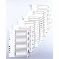 LYRECO 1-10 INDEX PP WHITE