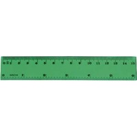 BX25 RULER 15CM RED