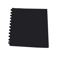 DISPLAY ZIP BOOK WTH FRONT POCK 20-P WH