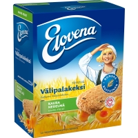 Elovena välipalakeksi kaura-hedelmä 30g, 1 kpl=6x10 keksiä