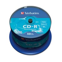 Verbatim 43351 700MB 52x Extra Protection CD-R - 50 Pack Spindle
