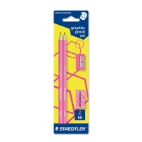 STAEDTLER 180FSBK PEN WOPEX HB PINK BLIS