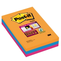 Post-It Super Sticky viestilappu Boost 101x152mm viivoitettu, 1 kpl=3 nidettä