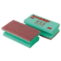 PK6 SCOTCH BRITE 55 SCOURING SPONGE GRN